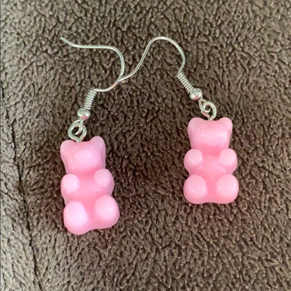 Pink Gummy Bear Earrings